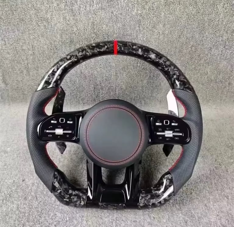 Snowzone by Montaro co - custom forged carbon steering wheel for Mercedes