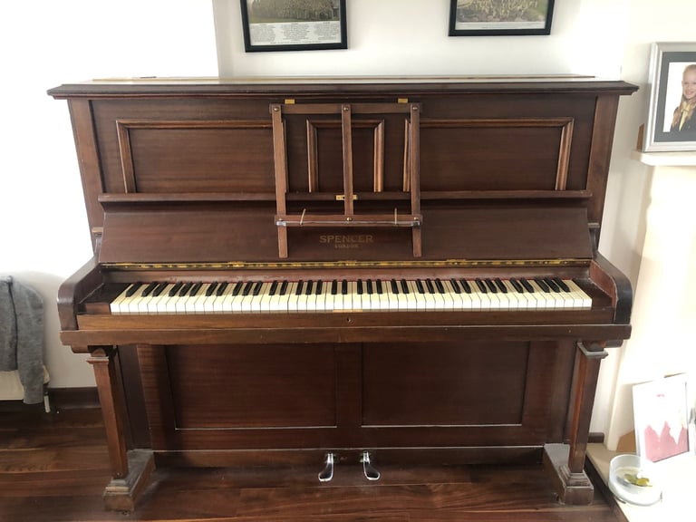 Upright piano with stool 
