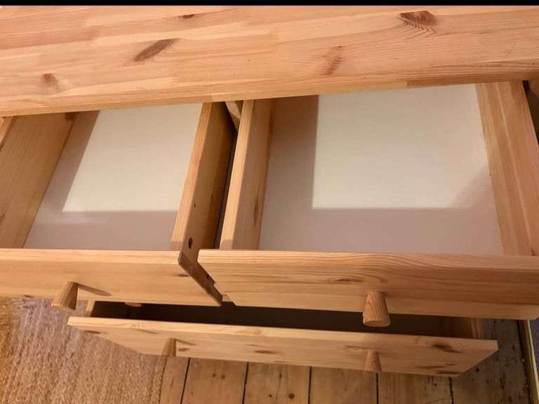 image for Pine wood chest of drawers 