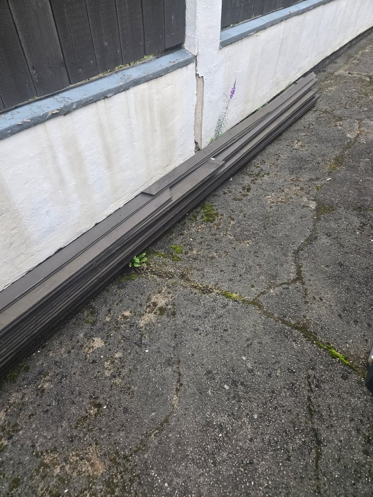 Composite decking boards used