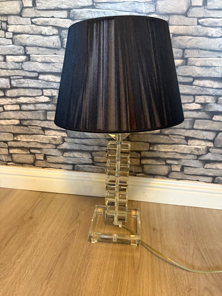 Heavy glass lamp