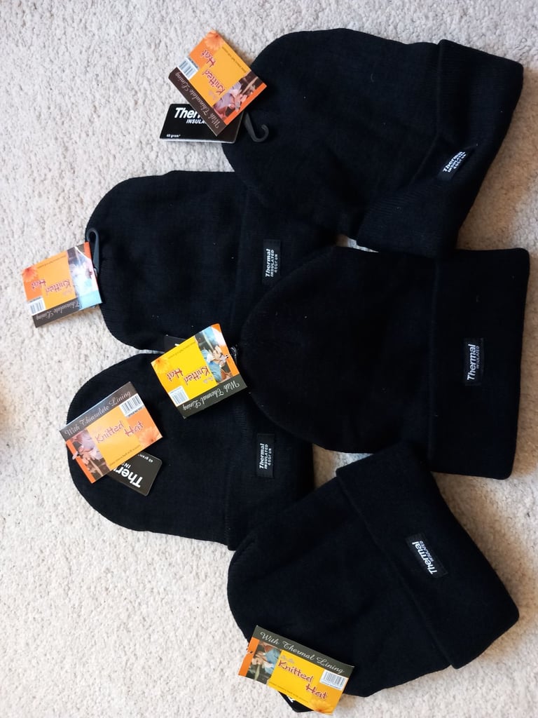 image for Thermal insulated hats.  One size fits all.  £2 each or 3 for £5