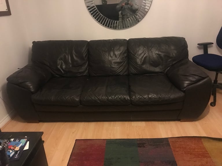 3 piece leather suite
