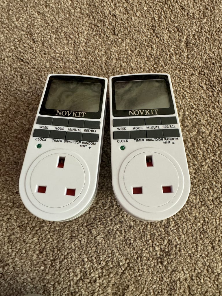 image for NOVKIT Digital Security Timer Plug Socket Programmable Switch
