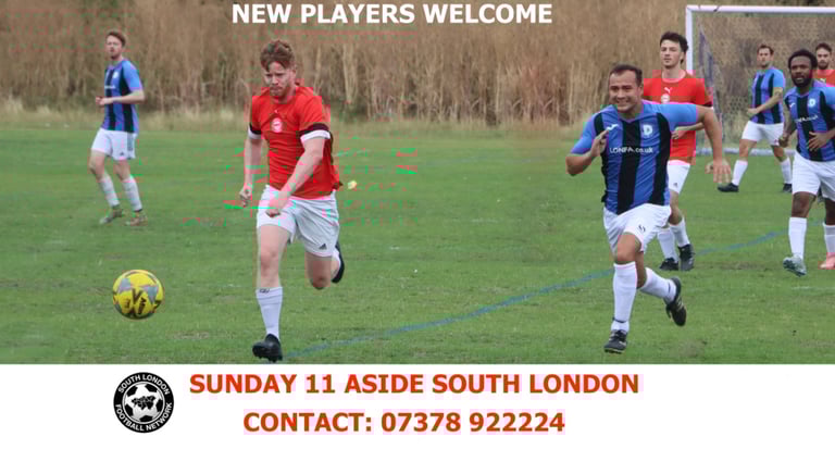 PLAY FOOTBALL IN CLAPHAM, FULHAM, CHELSEA - players wanted