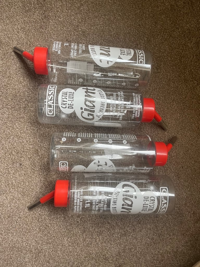 Classic Crystal Deluxe 'Giant' - Small Animal Drinking Bottle 1100ml 