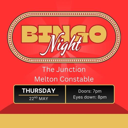 image for Bingo this Thursday at The Junction (Melton Constable Country Club) Doors open from 7pm!
