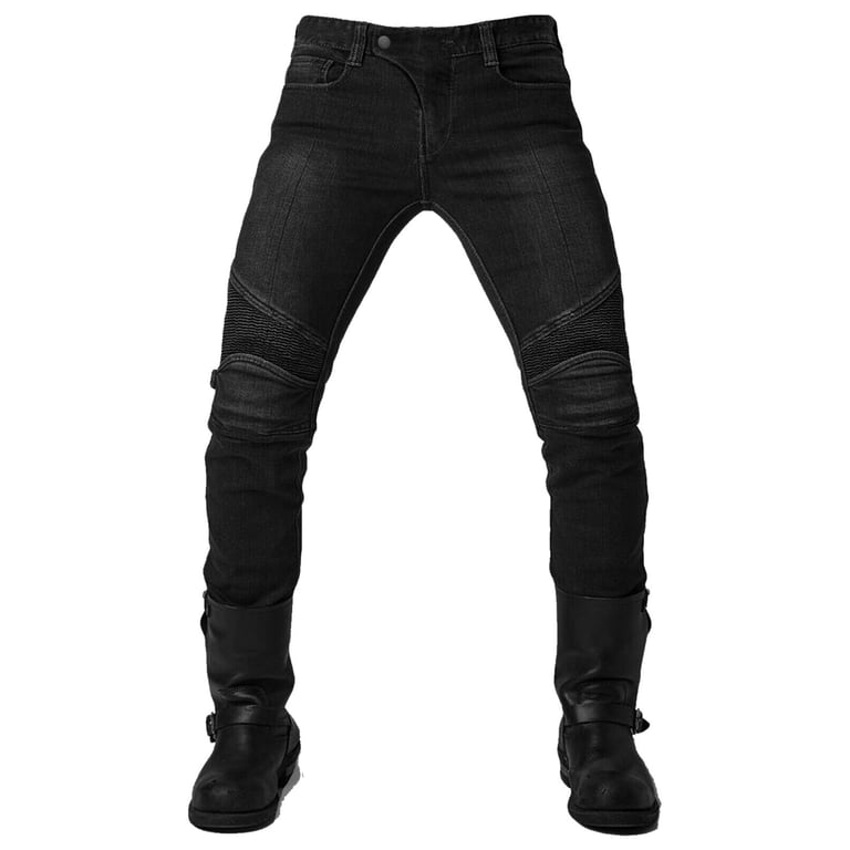 Men’s Motorcycle Jeans – Armoured Kevlar Denim Trousers with CE Approved Protectors