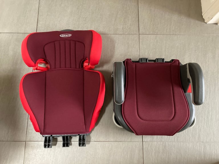 Graco Junior Maxi Lightweight High back Booster Seat, Group 2/3 Rare Chili Color