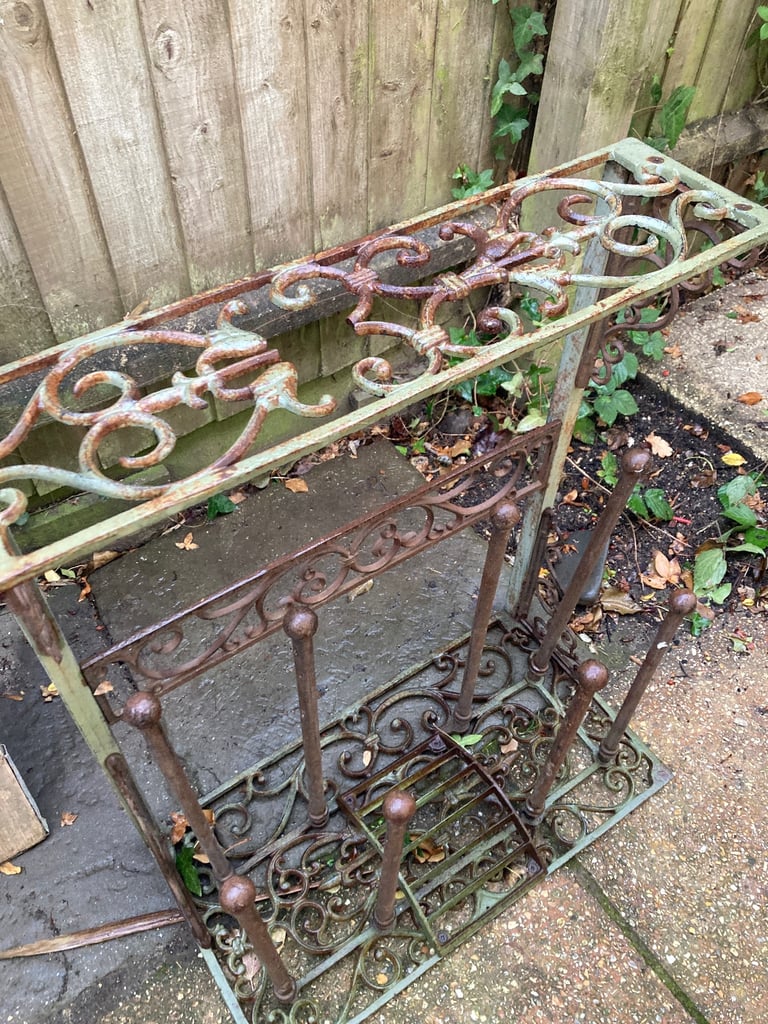 Wrought iron boot rack