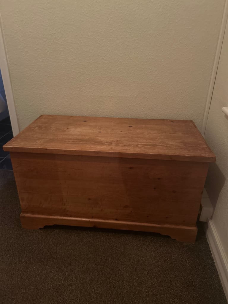image for Solid wooden chest