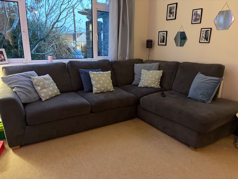 image for Large grey corner sofa 