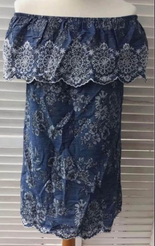 image for Floral Denim Top