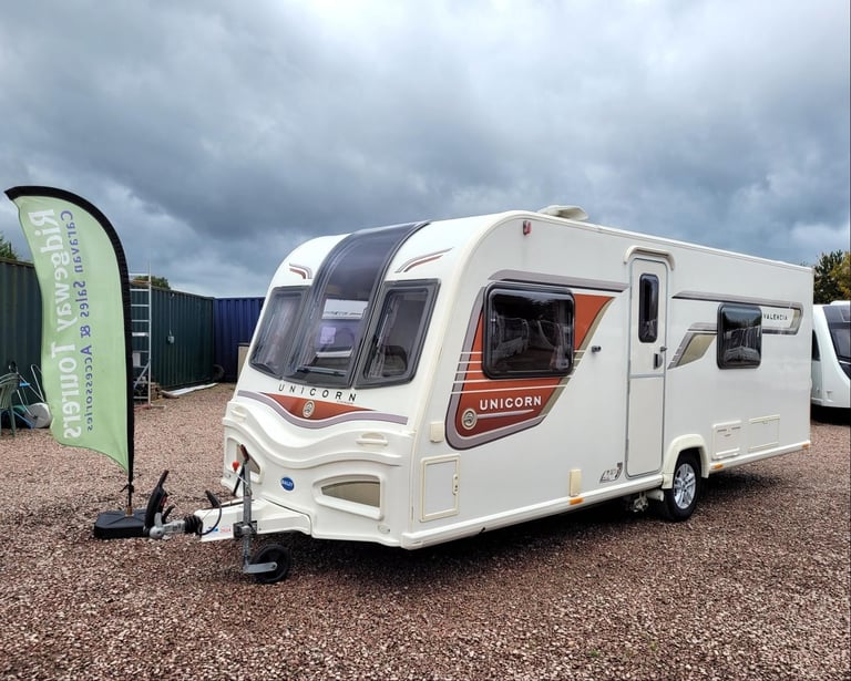 Bailey Unicorn Valencia 2014 Single Axle 4 Berth - Fixed Bed, Motor Mover, ATC