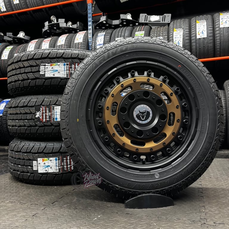 image for VW Transporter T5 T6 Swamper Wheels Bronze Alloys All Terrain Tyres