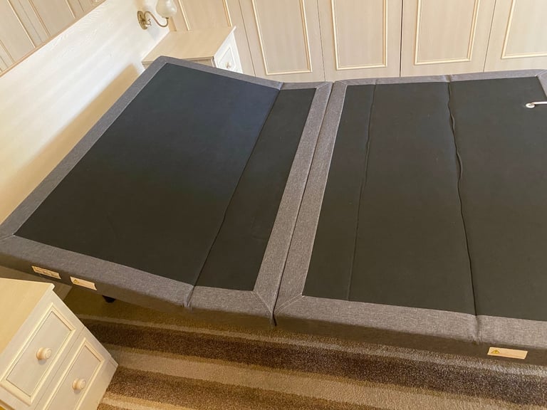 Adjustable double bed frame sleep motion