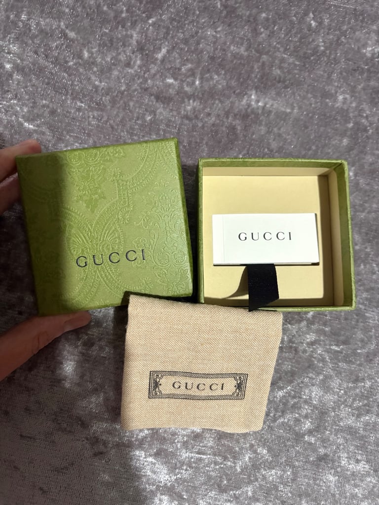 Gucci heart earrings, yellow gold plated, new
