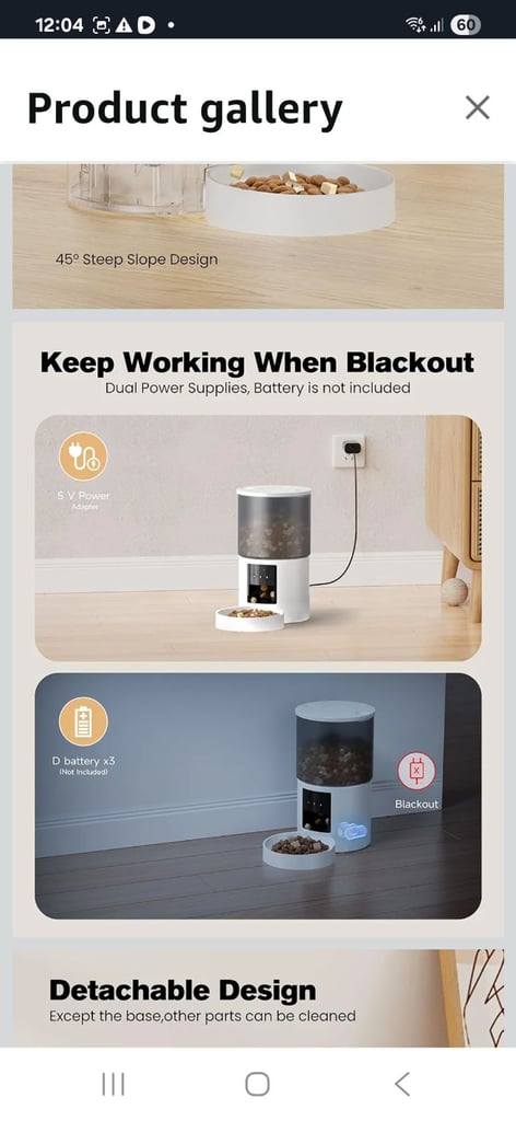 image for Electrical cat feeder with camera and New cat gate