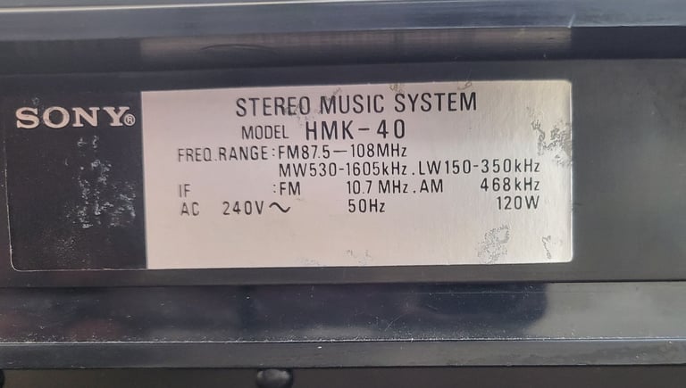 Vintage 1970s Sony Stereo