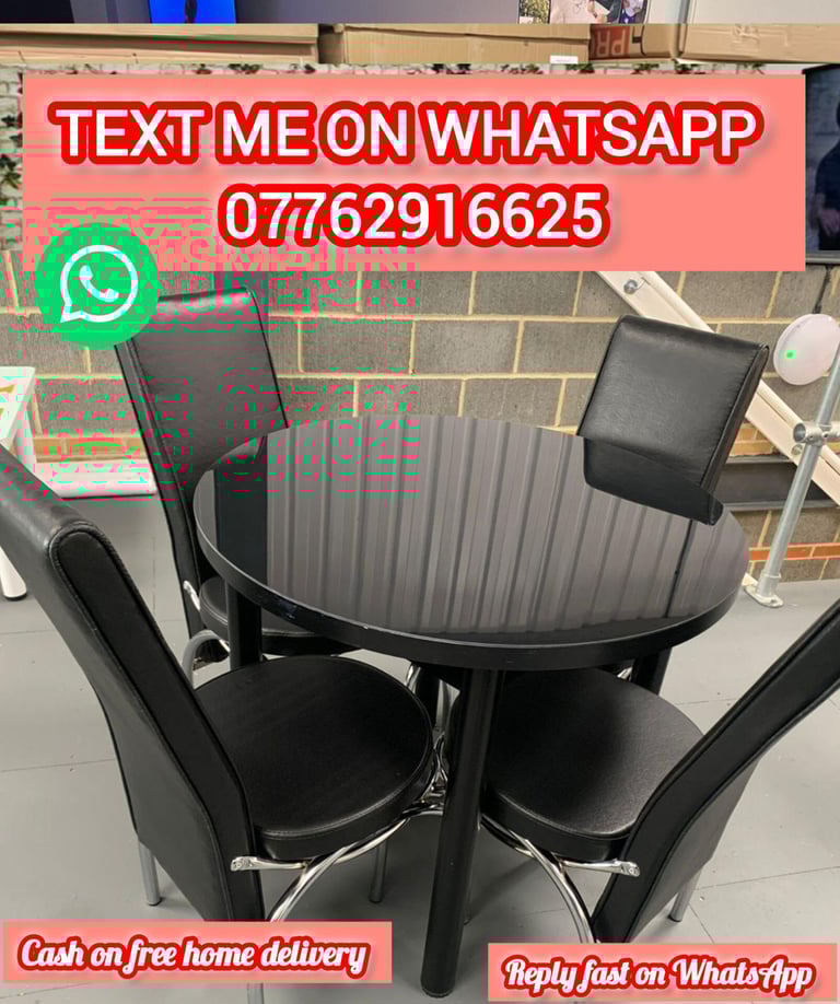 image for Dining Table with 4 chairs and 6 chairs.