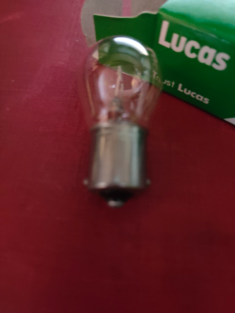 Lucas 382 car bulbs clear Brake light Tail Light P21W BA15S LLB3182 12V 21W  BNIB
