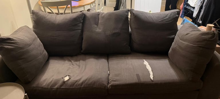 Comfortable three-seater sofa 