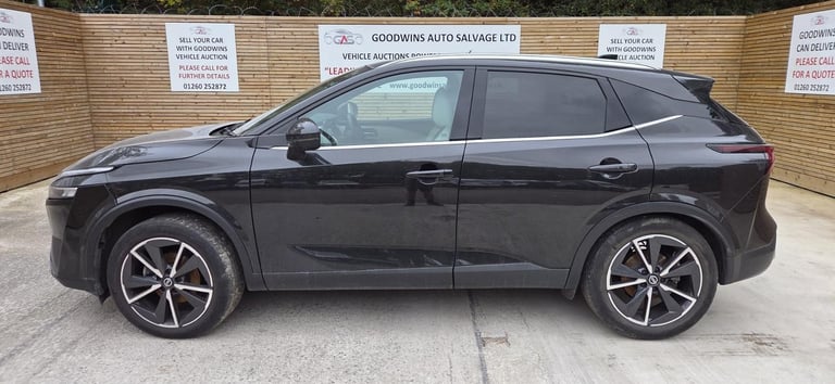 2022 NISSAN QASHQAI TEKNA 1.3 DIG-T HYBRID DAMAGED REPAIRABLE SALVAGE 