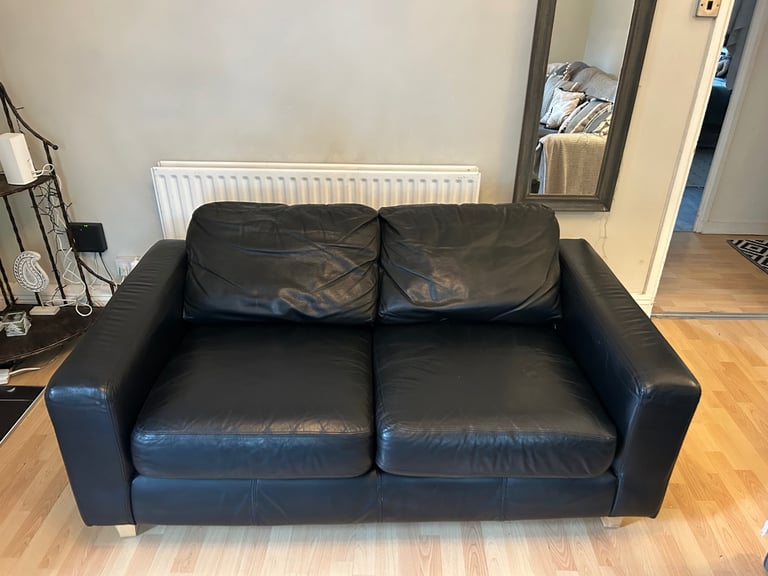 image for Genuine leather sofa - 2 seater 