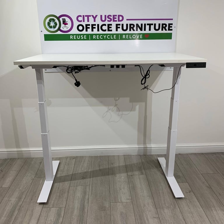 Used Office Furniture! ♻️ Pro Electric Sit-Stand Desk, Dual Motor, Memory Settings🚚