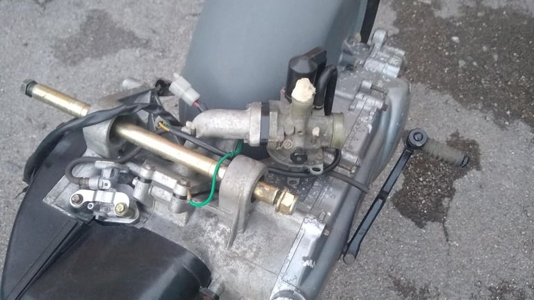 PGO, T-REX moped scooter, 50cc, 2000, complete motor/gearbox/wheel. Fully working.