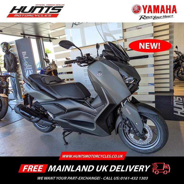 image for NEW Yamaha XMAX 300 Scooter. Sonic Grey. £6,210 On The Road. (NO ADMIN FEES!)