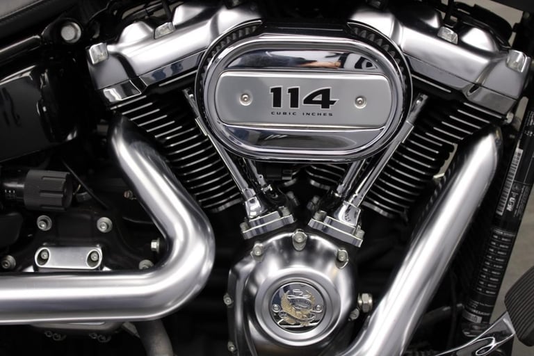 2018 Harley-Davidson FLFBS Softail Fat Boy 114 in Black Tempest