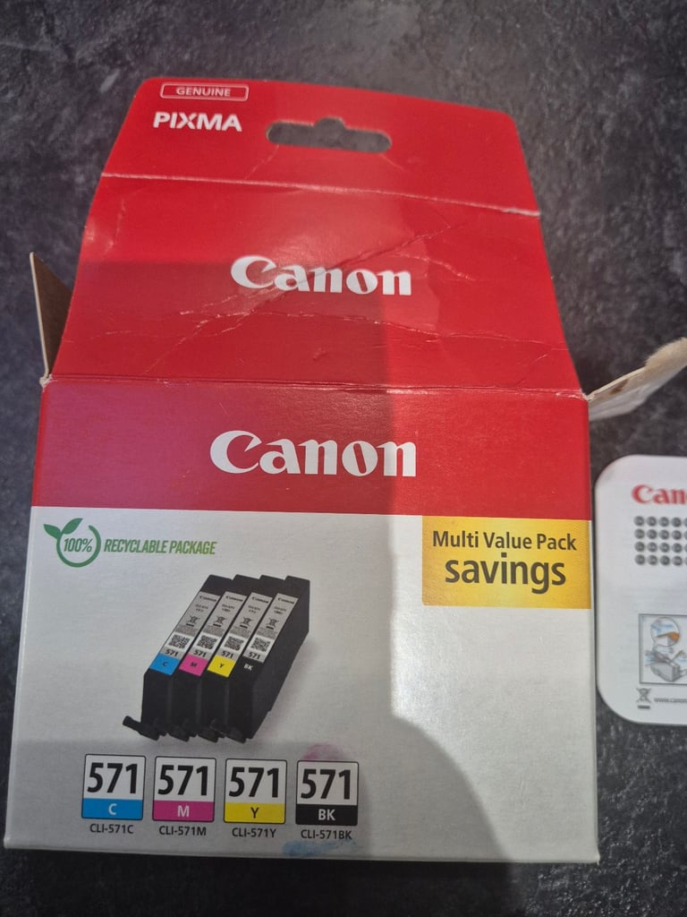 Genuine Canon Printer Ink 571