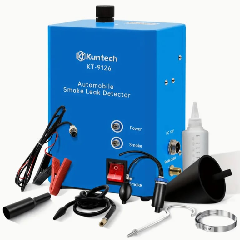 image for Built-in Smoke Machine with Air Pump, 12V DC Smoke Leak Detector