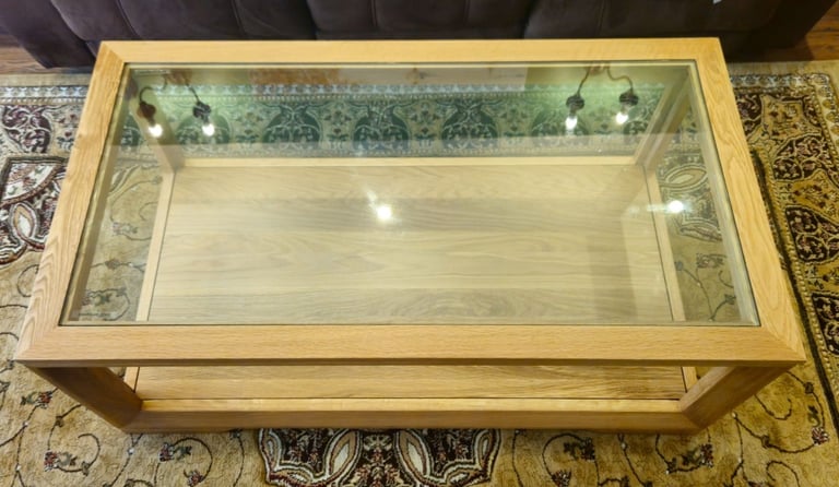 BEVEL Natural Solid Oak Coffee Table