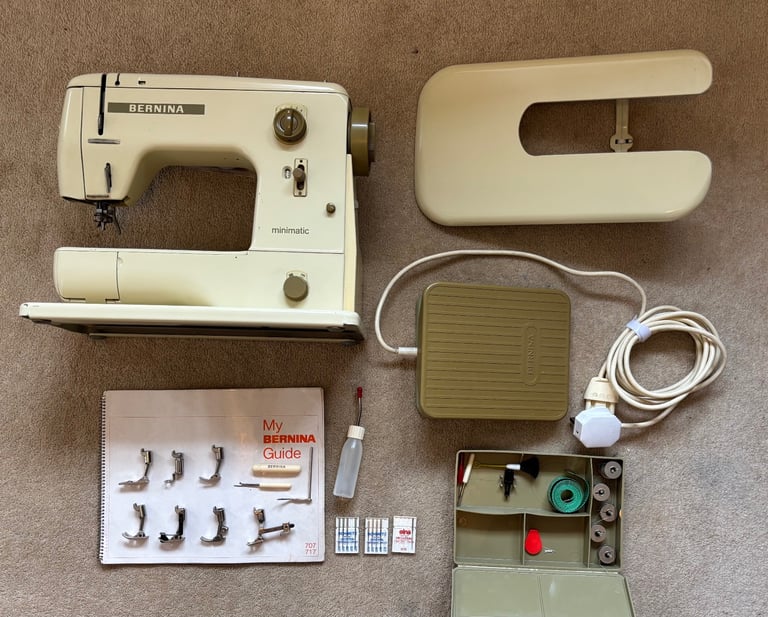 image for Bernina 707 Minimatic sewing machine with accessories