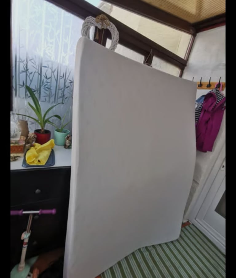 Double bed frame and memory foam mattress 