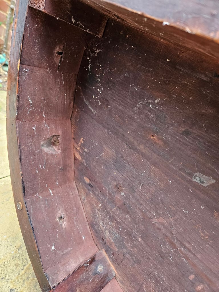 Georgian Mahogany Antique"D" Shaped Card Table Circa 1800