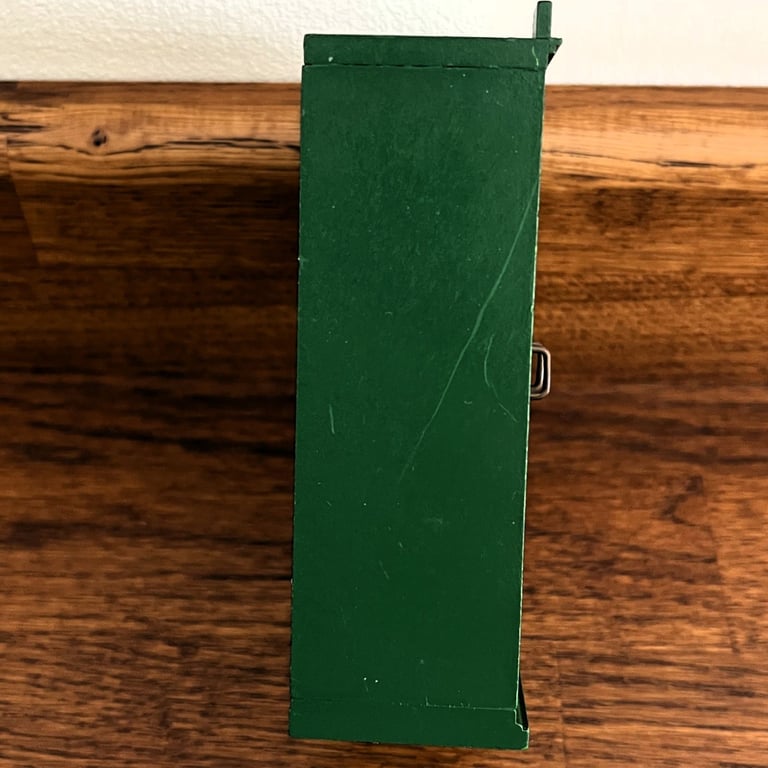 Vintage 1987 Sylvanian families Calico Critters green wardrobe. NB white marks on photo only.