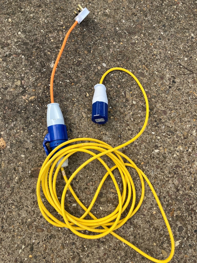 Motorhome equipment , cables , hook ups , step & water hose