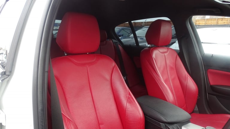 BMW 1 SERIES White Auto Petrol 2016 m sport red leather