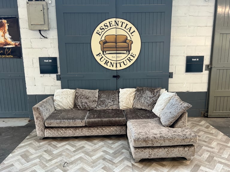 Sofology Crushed L shape sofa, FREE DELIVERY 