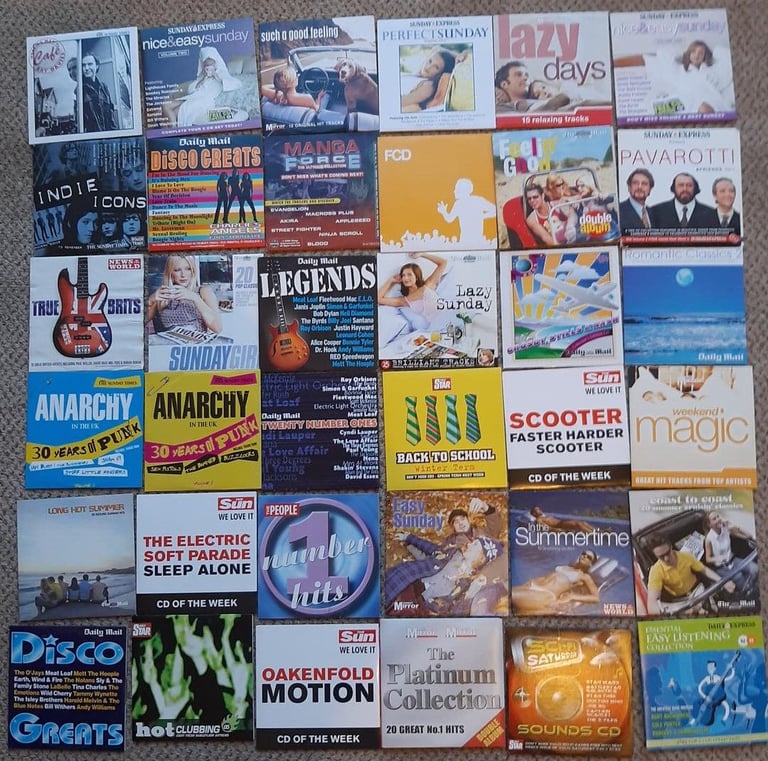 200 cds in cardboard sleeves. the lot for £10.00