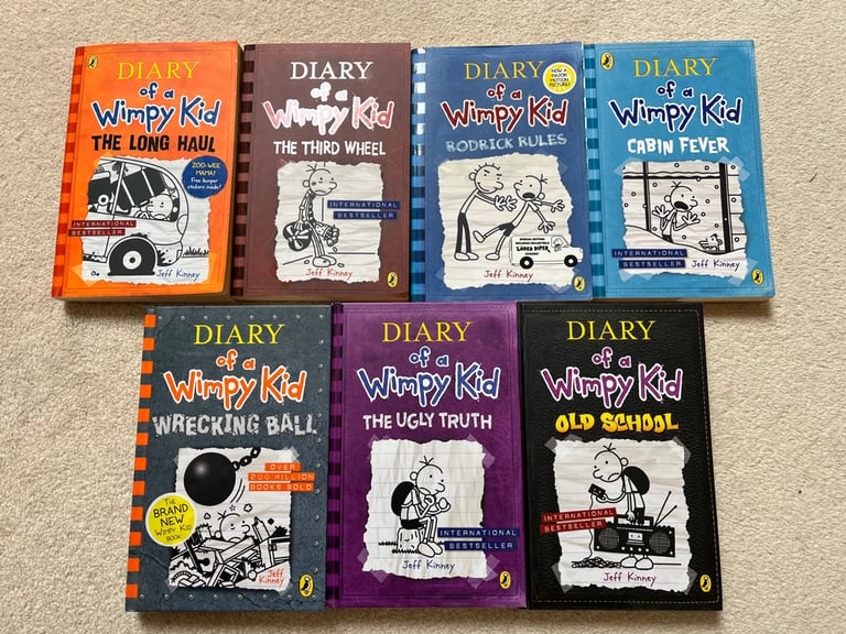 image for Selection of Jeff Kinney- Diary of a Wimpy Kid books (7)
