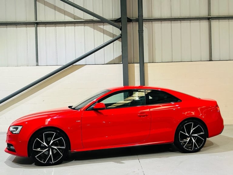 AUDI A5 2.0 TDI S LINE COUPE 2 DOOR DIESEL MANUAL QUATTRO 177 RED 2014