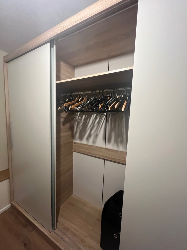 Wardrobe with mirror