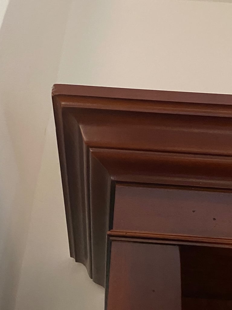 Cherrywood tall bookcase VGC 192cm