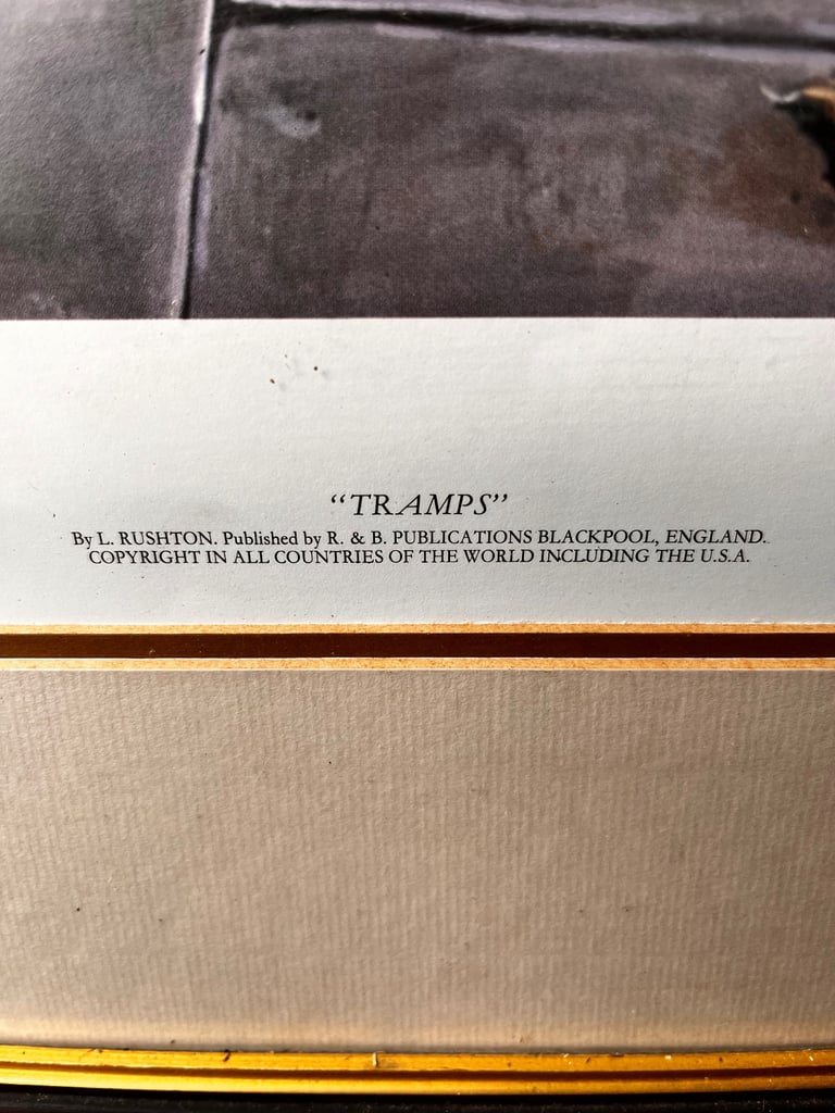 Tramps by L. Rushton Print