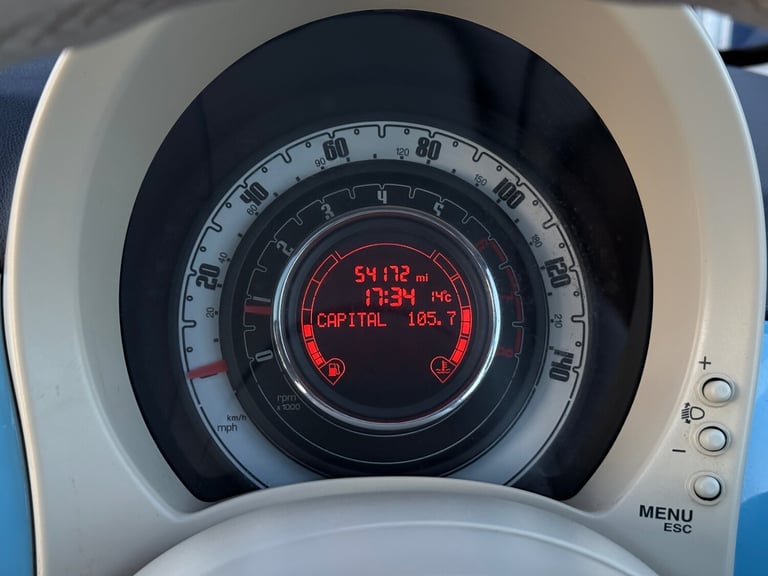 2012 Fiat 500 1.2 Lounge 3dr [Start Stop] HATCHBACK Petrol Manual
