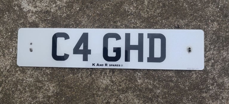 C4GHD Private Car Number Plates